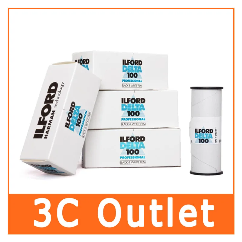 Ilford Delta 100 профессиональная 120 черно белая пленка 5 рулонов/упаковка|Фотоплёнка| |