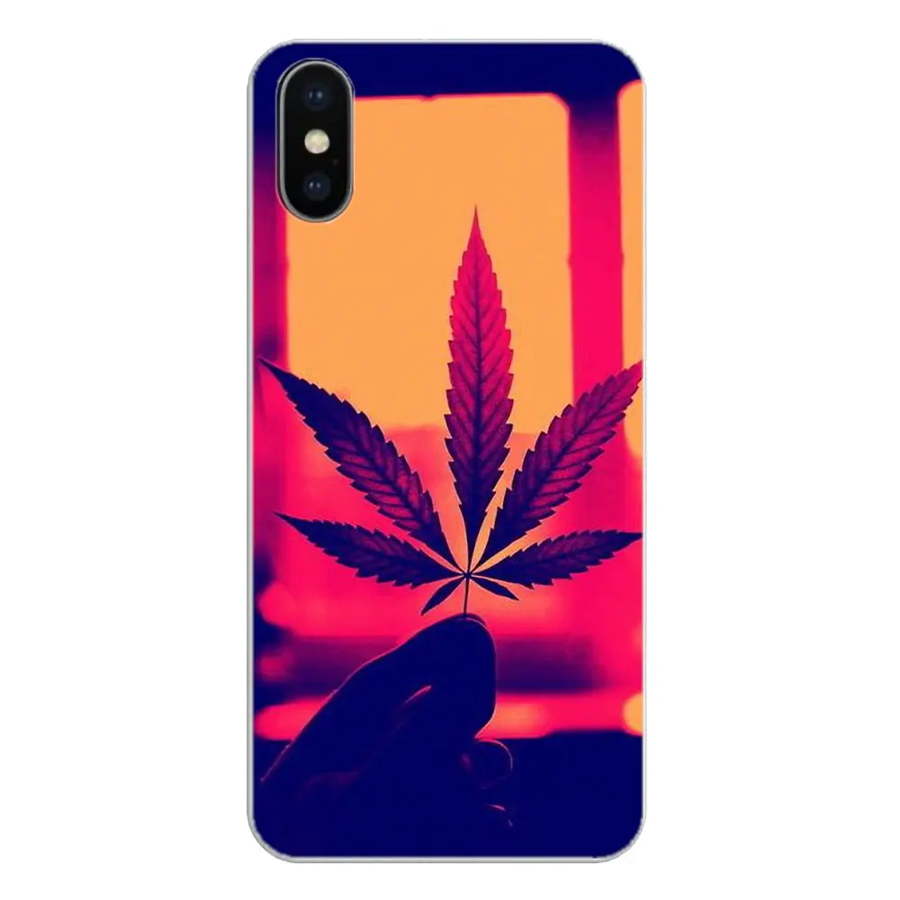 Чехол для телефона из силикона с рисунком дыма и травы листьев Apple iPhone 4 4S 5 5S 5C SE 6 6S