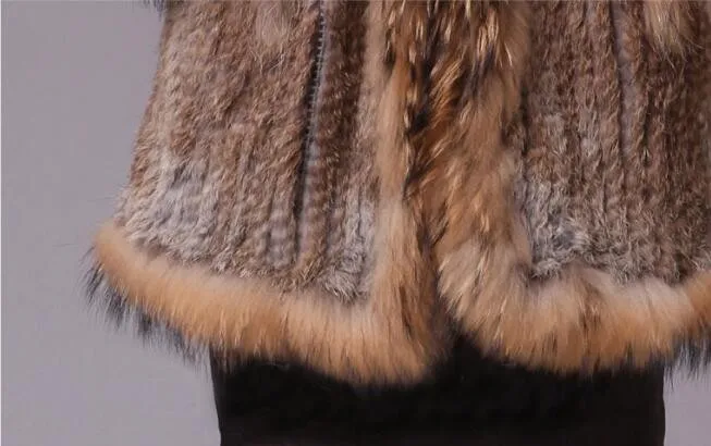 2016 S-XXL меховое пальто из кроличьего меха модная новинка корейский Кролик 100%