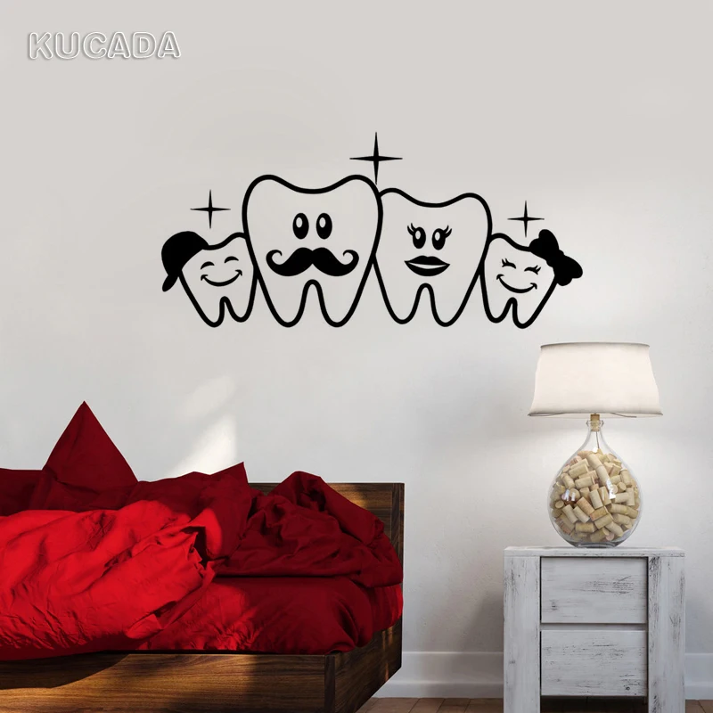 Виниловая настенная наклейка Настенная Наклейка для зубов офиса стоматолога