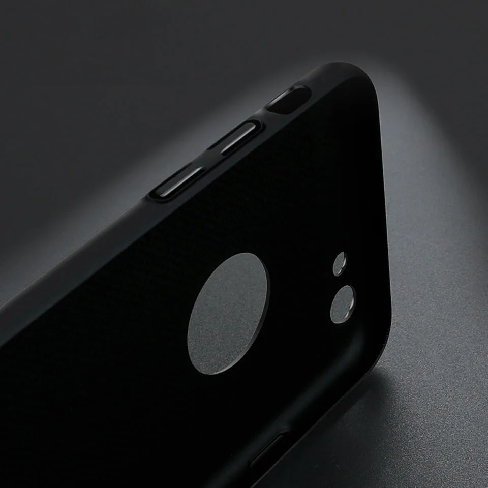 Матовый пластиковый чехол для iphone 7 SE 5 5s 6 6s 8 X Plus теплоотвод полный корпус Жесткий