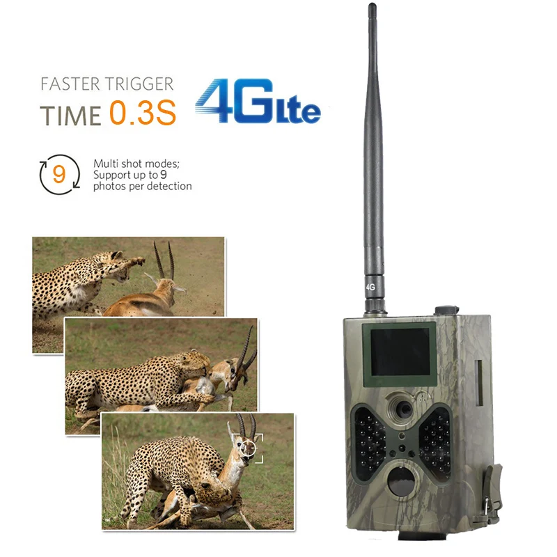 Охотничья камера HC330 LTE 4G фотоловушка с инфракрасным ночным видением 16 Мп класс