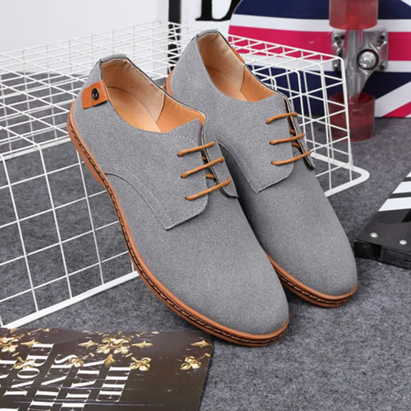 Кроссовки REETENE мужские из флока повседневные замшевые модная весенняя обувь