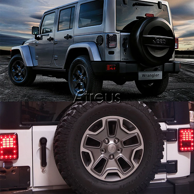 Atreus для Jeep Wrangler Аксессуары 1 пара Автомобильный светодиодный задний фонарь