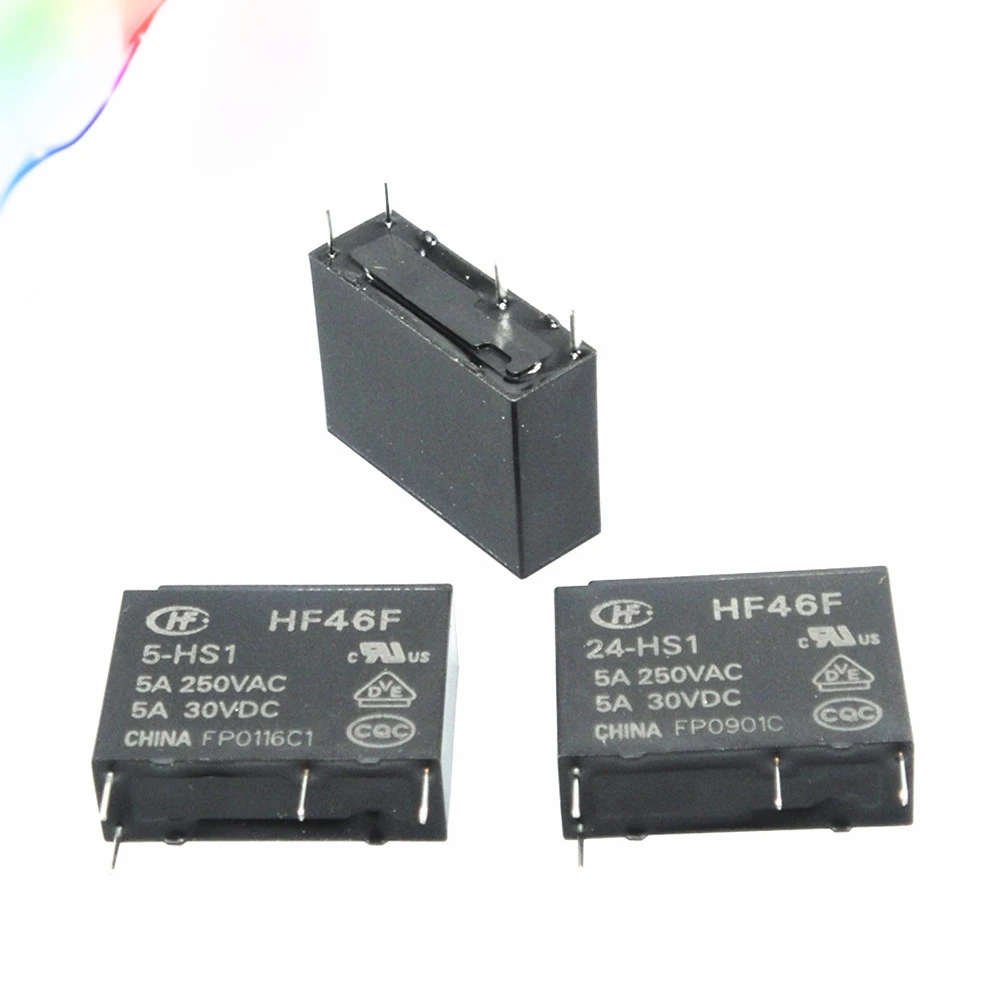 5 шт. 4 контактное реле HF46F 024 HS1 012 005 24 12 5A250VAC|Реле| |
