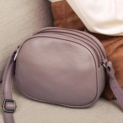 light purple Сумка на плечо из натуральной кожи, Роскошная сумочка, женские сумки, дизайнерские женские маленькие сумки через плечо для женщин, сумка-мессенджер, вечерние сумочки - Цвет: light purple