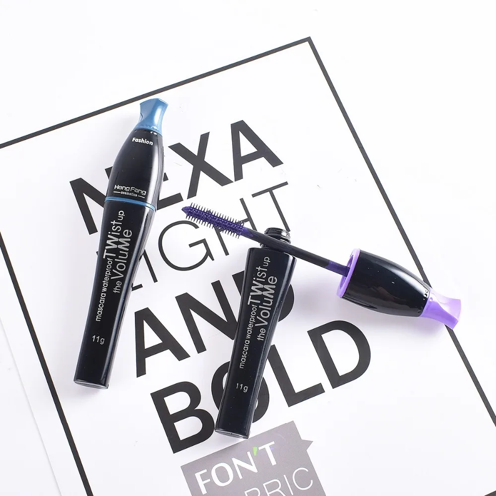 Водостойкий макияж для глаз легкое удаление 3D волокна завивки цветная тушь