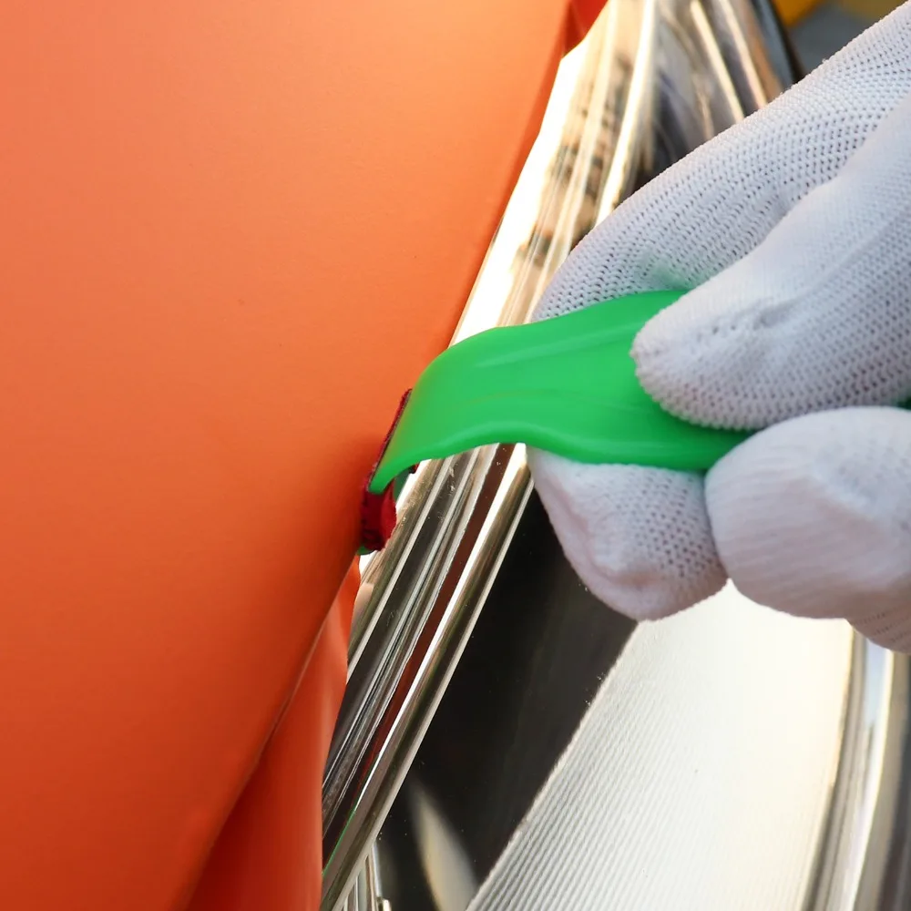 Виниловая пленка FOSHIO изогнутая угловая ручка из микрофибры скребок для войлока