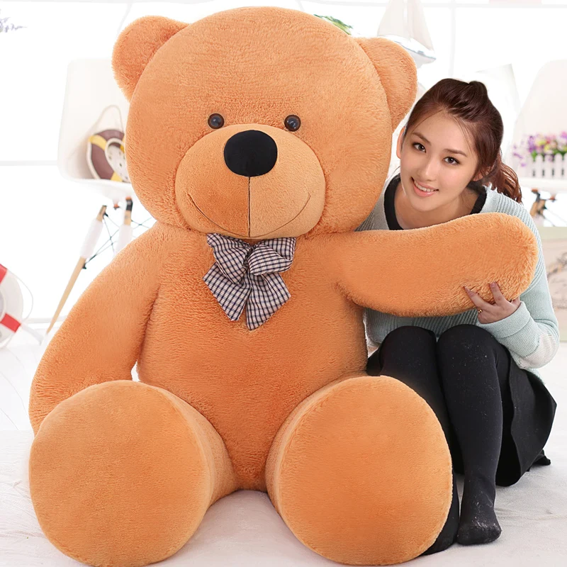 

New Giant teddy bear 160cm large stuffed toys animals plush life size kid children baby dolls cheap lover toy valentine gift