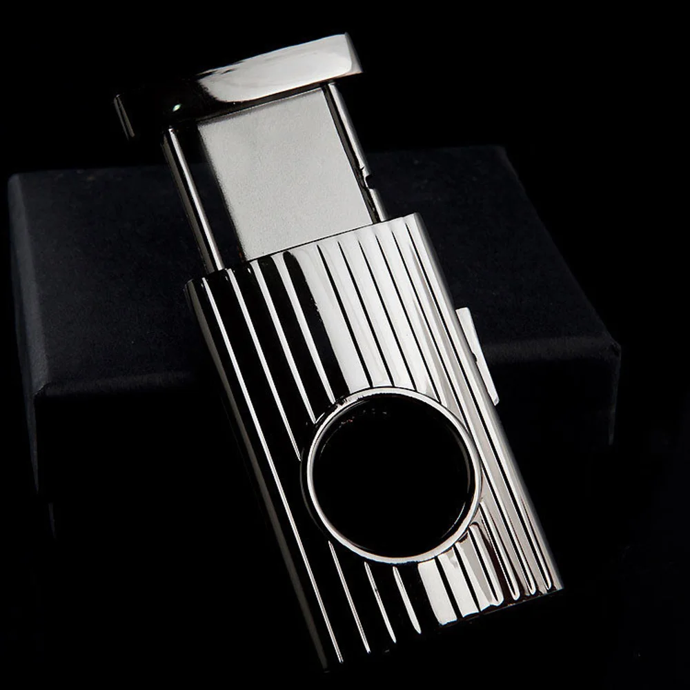 COHIBA одно лезвие из нержавеющей стали черный сигаретный сигарный резак Карманный гаджет Zigarre курительные аксессуары гильотина+ чехол 395H