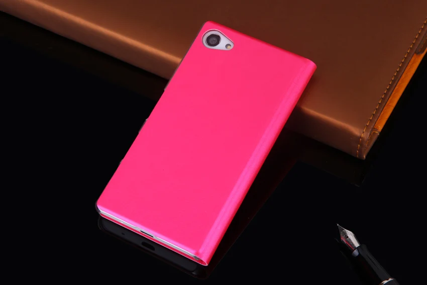 Чехол-раскладушка кожаный чехол для sony Xperia Z5 Compact Z 5 мини XperiaZ5 sony Z5mini Z5Compact Z5mini E5823 E5803 чехол для телефона в виде ракушки