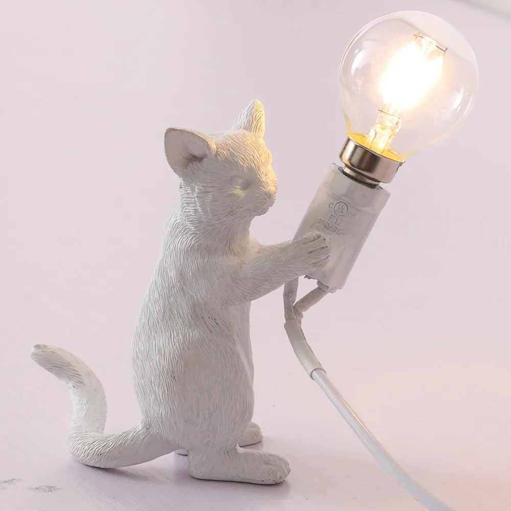 Seletti кошка лампа, смоляные Настольные светильники, прикроватные настольные лампы креативный подарок украшения