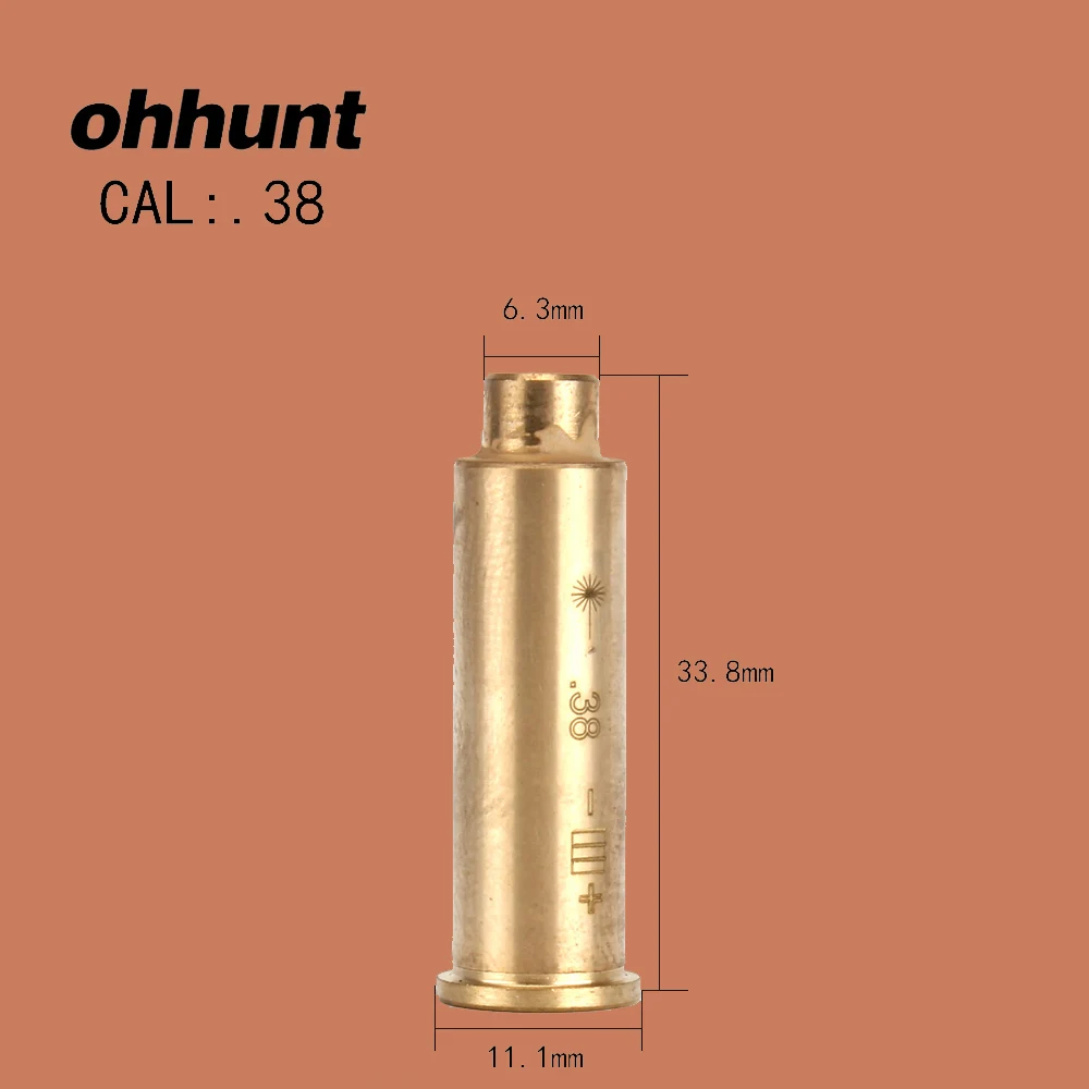 Ohhunt лазер в красный горошек латунь Диаметр sighter cal 7.62X54R 7.62X39 7X57R 8X57JRS 9.3X62 30 300WIN