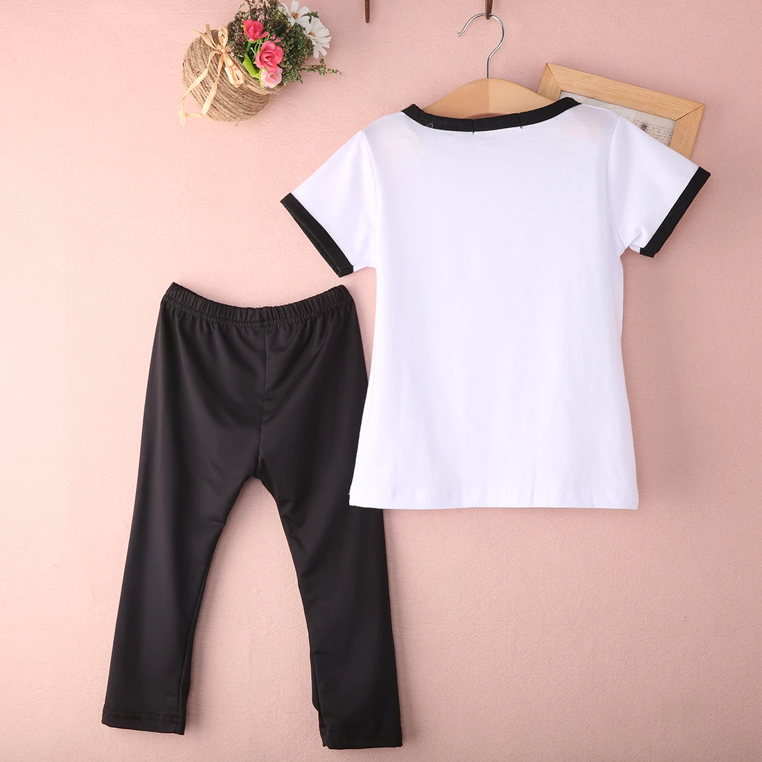 Cute Infant Toddler Fashion Baby Girls Outfits Tops Ripped Legging Trousers 2pcs Clothes Set | Детская одежда и обувь