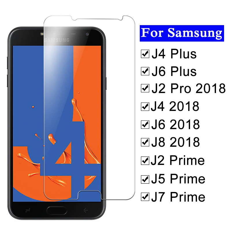 Защитное стекло для samsung j4 j6 plus 2018 j2 pro j8 j5 j7 prime экранный протектор damsung j 2 4 5 6 8