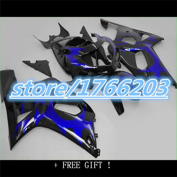 

white black blue for GSXR600 GSXR750 01 02 03 GSX-R600 GSX-R750 01-03 GSXR 600 750 2001 2002 2003 2001-2003 ABS fairing BBF