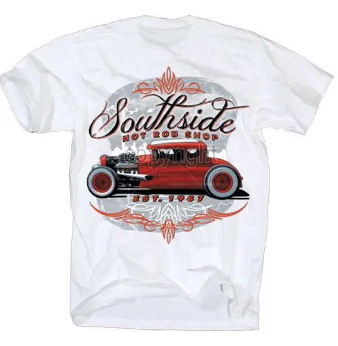 Футболка мужская рокабилли Old Skool S Xl тенниска на заказ в винтажном стиле Route 66