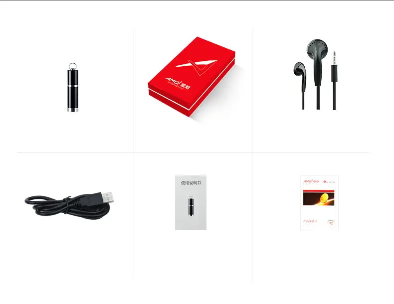 Amoi A1 mini USB Цифровой диктофон с функцией преобразования голоса, диктофон, usb-накопитель, u-диск, MP3 музыкальный плеер, ожерелье, подвеска