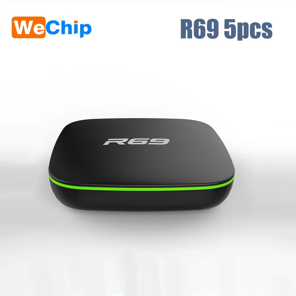 50 шт. R69 Смарт Android 7 1 ТВ коробка ГБ 8 2 4 г Wi-Fi Allwinner H3 Quad-Core Декодер каналов кабельного
