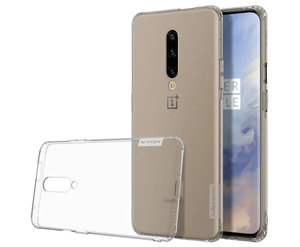 Oneplus 7 Pro чехол Nillkin TPU 0,6 мм силиконовый чехол для телефона 1+ 7 прозрачная задняя крышка для One Plus 7 Pro Nilkin чехол - Цвет: Серый