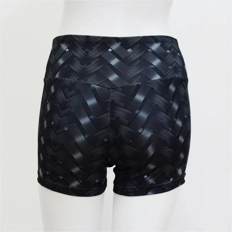 LT 079007 2019 New Print Stretch Elastic Package Hip Shorts Women High Waist Yoga Sports Fitness Run Gym Vestidos | Спорт и