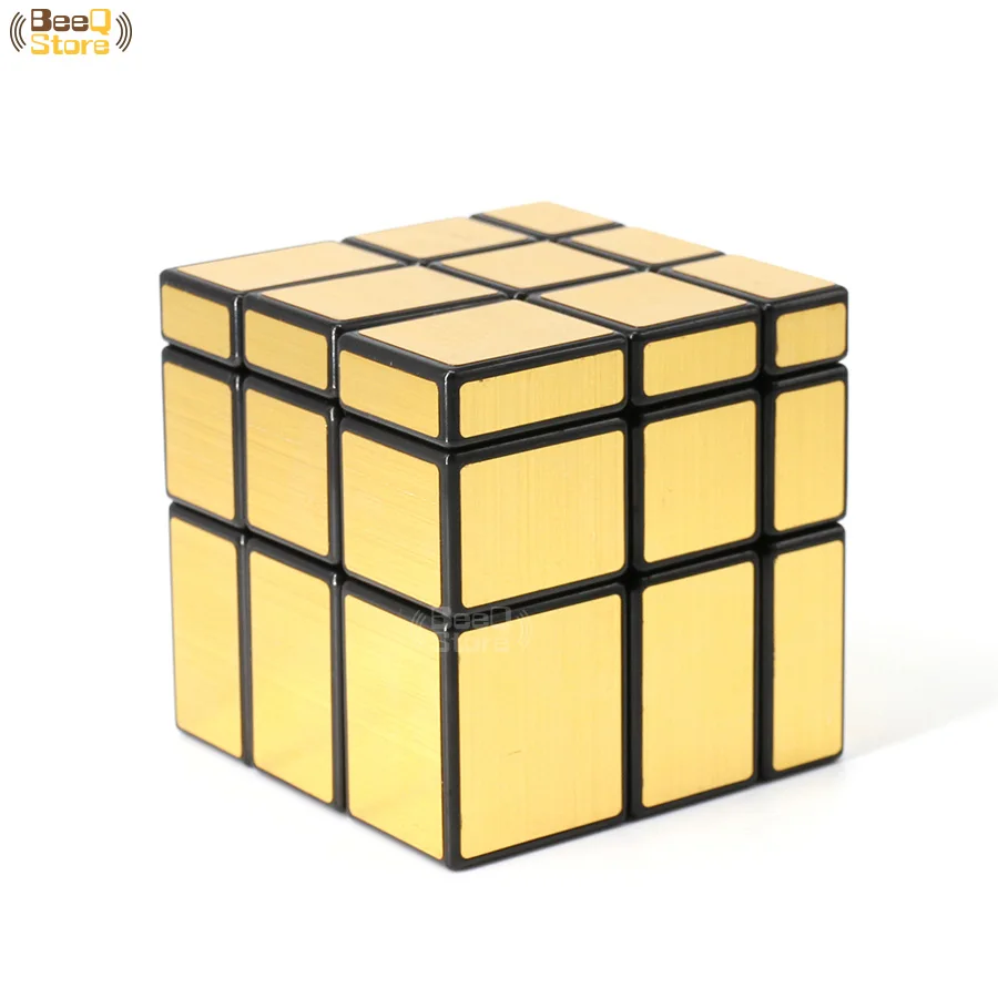 3x3-Golden Shengshou 2x2 3x3 зеркальный куб магический куб Золотой Серебряный Матовый волшебный куб 3x3x3 для детей обучающая игрушка в подарок - Цвет: 3x3-Golden