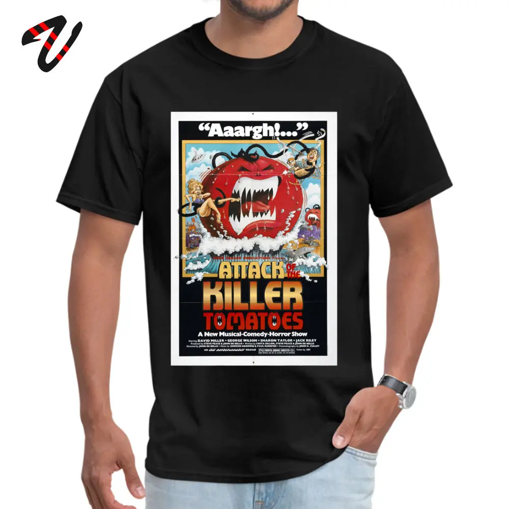 

Plain Attack of The Killer Tomatoes. Greece Sleeve T-shirts VALENTINE DAY Crew Neck SS Tees for Men Tee Shirt Party