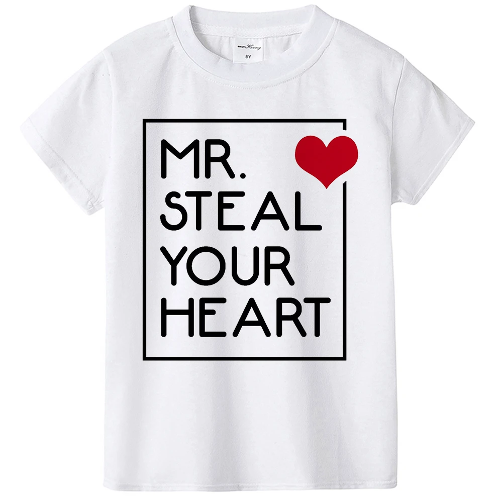 Подарок на день Святого Валентина с надписью Mr. Steal Your Heart для маленьких