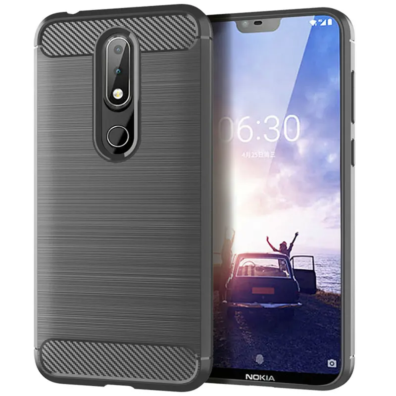 Чехол для Nokia 6 1 Plus Android One силиконовый защитный бампер противоударный чехол TA-1103