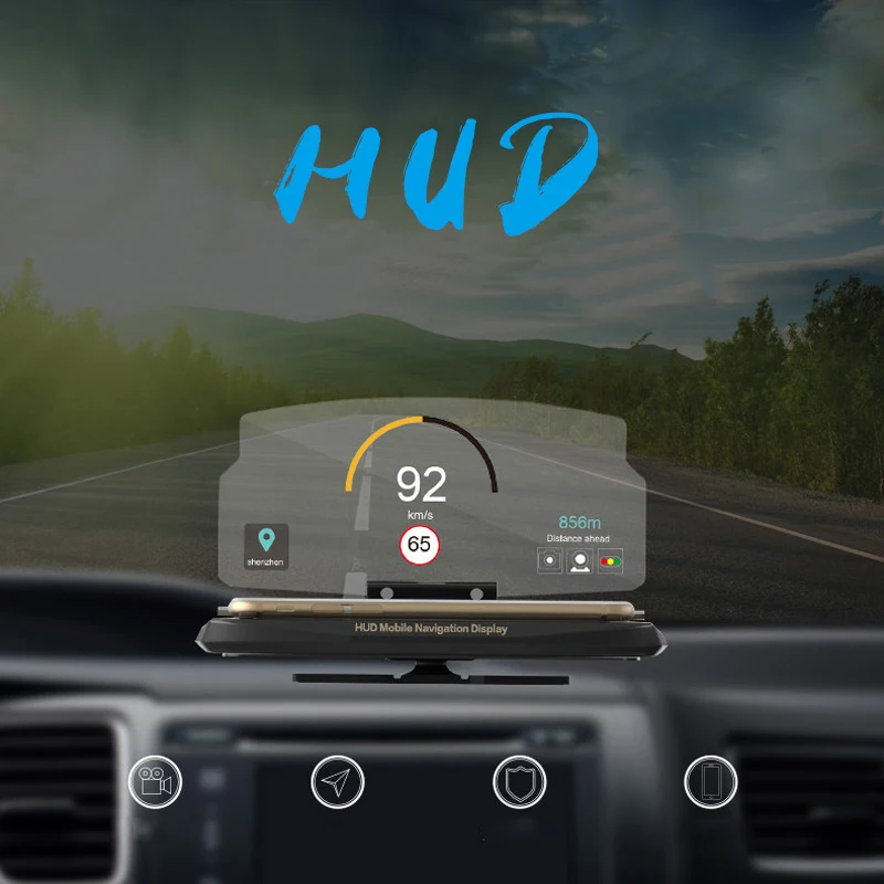 5,5 дюймов для телефона Hud Дисплей автомобиля Hud проектор на лобовое стекло автомобиля Спидометр Obd2 дисплей Авто Hud Дисплей Gps Спидометр