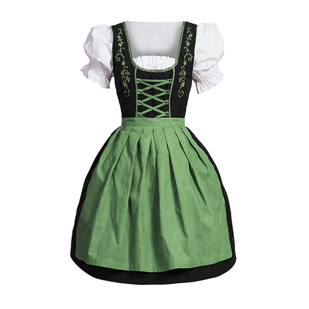Немецкое Платье Dirndl для Октоберфеста баварское пивное платье костюм горничной