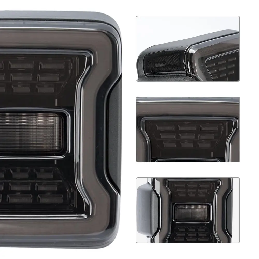 Копченый светодиодный задний фонарь для Jeep Wrangler JL JLU Sport Rubicon Sahara Pair замена лампочки