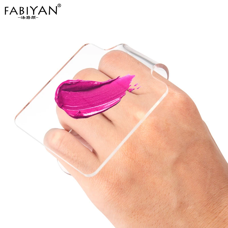 Nail Art Palette Clear Acrylic Polish Gel Makeup Foundation Eyeshadow Cream Mixing Pigment Manicure DIY Plates Tool