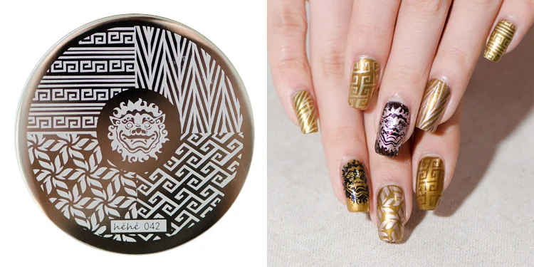 

1 PCS Hot Lotus/Lion/Animal Design Nail Art Stamping Plates Stamp Templates Easy Pick Up Image Transfer Gel Polish Manicure DIY