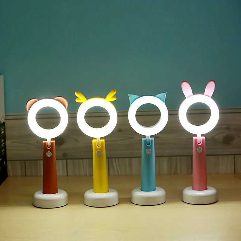 Мини настольная лампа для спальни с ручкой USB Led ночник детская прикроватная