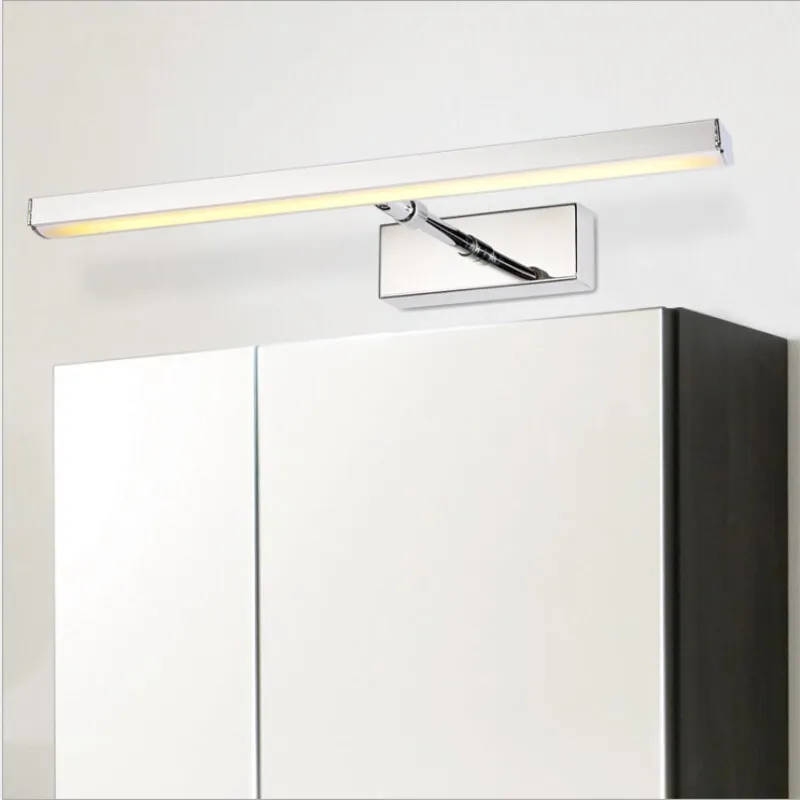 

LED Bathroom Lighting Mirror Light 7W 12W 14W 90-260V Stainless Steel180 Degree Rotation 19-27CM Adjustable moistureproof Wall