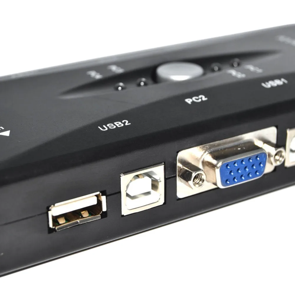 4-портовый концентратор USB 2 0 KVM VGA/SVGA адаптер для подключения клавиатуры и мыши