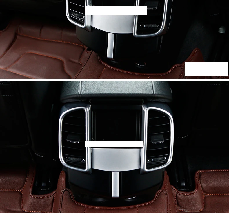 Lsrtw2017 abs автомобиль подлокотник сзади vent Планки для porsche cayenne 2011 2012 2013