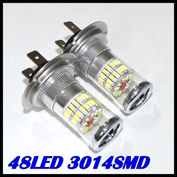 Светодиодсветильник лампы H7 48 Светодиодный одов яркий белый свет 3014SMD