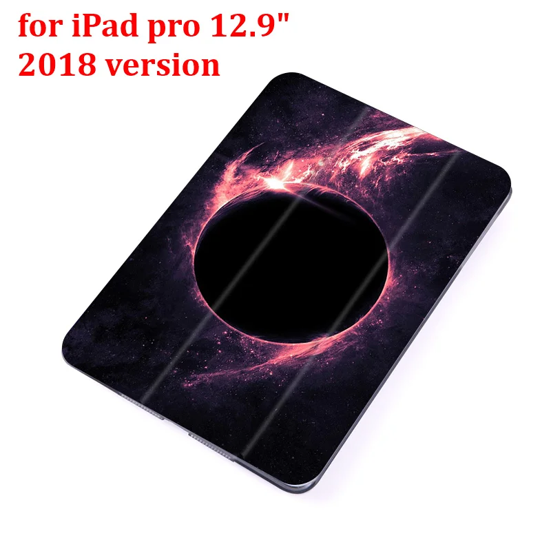 for pro 12.9 2018 Чехол-книжка для iPad Pro 9," 10,5" 1" 12,9" из искусственной кожи с изображением ночного неба для планшета, складной чехол-книжка - Цвет: for pro 12.9 2018