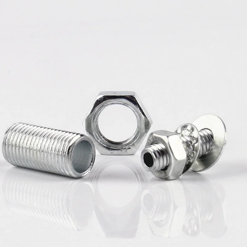 10-100 мм M8* 1 весь резьбой полые трубки DIY освещение аксессуары