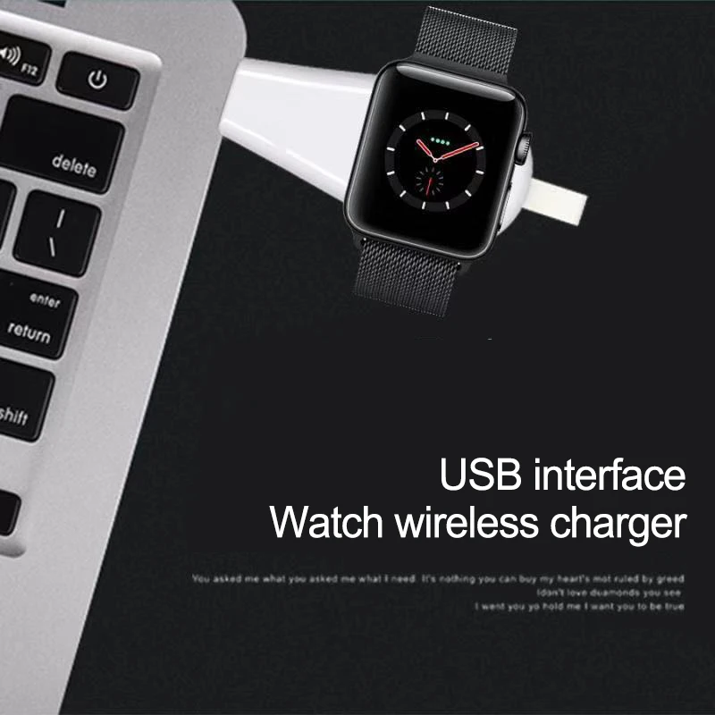 Магнитное Беспроводное зарядное устройство USB для Apple Watch 3 2 1 беспроводное 4