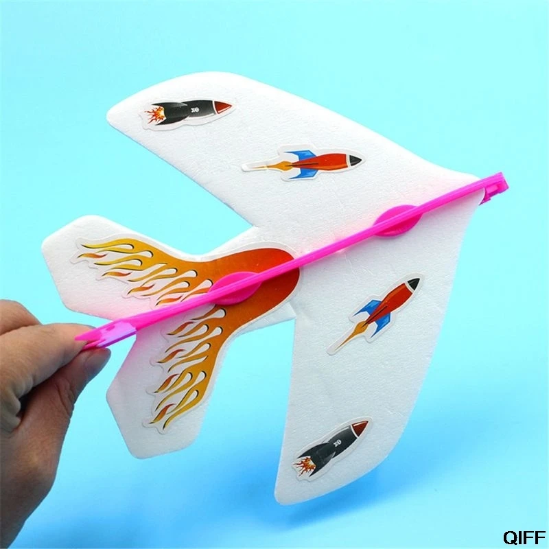 LED Slingshot Glider Foam Aircraft Flash Light Flying Plane exjection Party сувениры детские игрушки подарок |