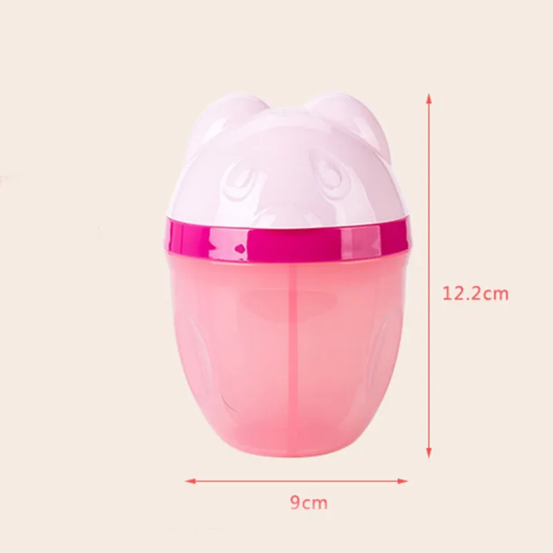 Трехполосная вращающаяся коробка с формулой для хранения порошка, молока, закусок, диспенсер, мультфильм