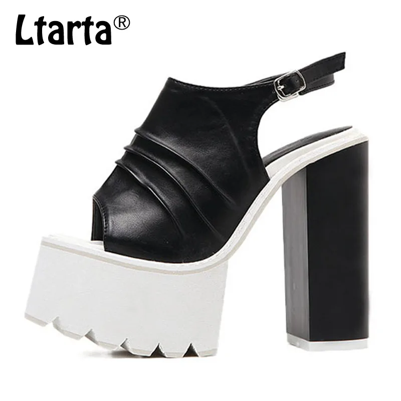 LTARTA/2019 г. Новые Летние Стильные босоножки на платформе с открытым носком высоком