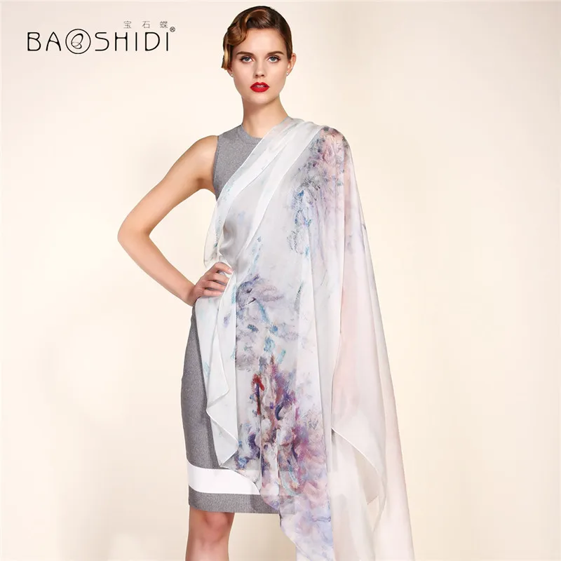 

2016 Sexy Summer Women Bikini Cover Up Scarfs Chiffon Beach Wear Swimwear Cover-up,100% Silk Chiffon Long Scarf, Luxury Brand