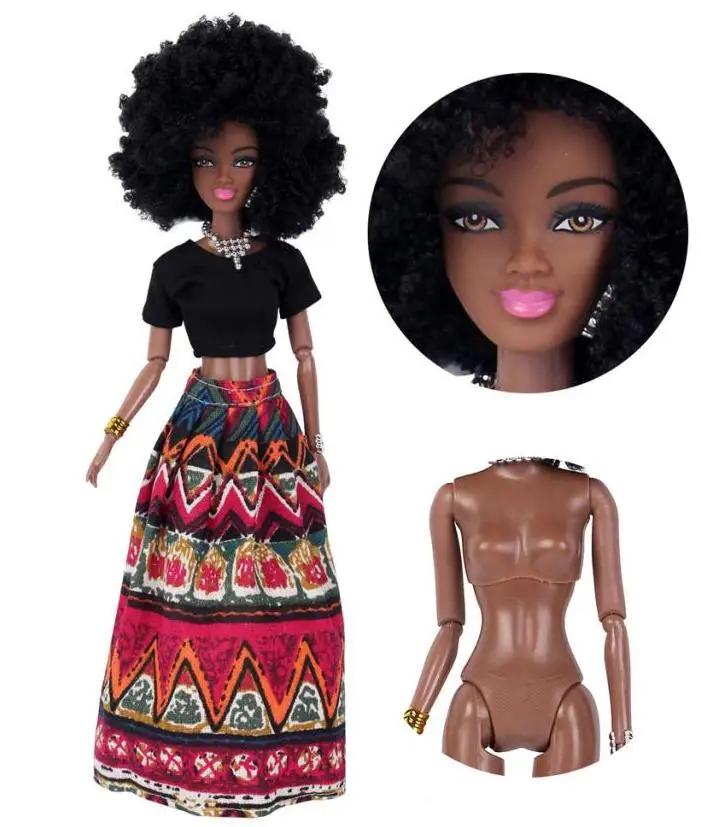 20 шт./лот детская подвижная шарнирная африканская кукла черная ABS лучший подарок