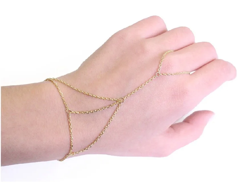 SL051new fashion beat punk hand ring one body chain back jewelry оптом | Украшения и аксессуары