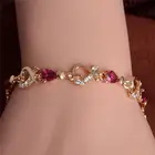 Женский винтажный браслет-цепочка MISANANRYNE, 3 вида золотых браслетов разных цветов, с кубическим цирконием, свадебные украшения