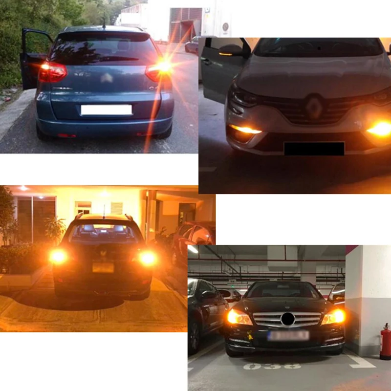 2 шт. 1156 BA15S BAU15S P21W T20 7440 W21W WY21W светодиодный свет для автомобиля Поворотная сигнальная лампа Светодиодная Автомобильная лампочка накаливания для токарной обработки Breaking остановки